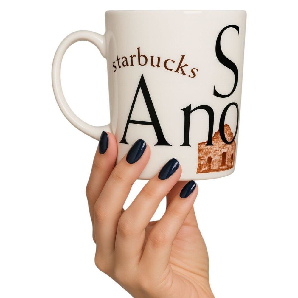 Vintage 1994 Starbucks San Antonio 24 OZ Cup Mug Collection Ceramic COFFEE COCOA